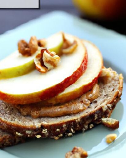 Crunchy Delight: The Perfect Peanut Butter & Apple Sandwich