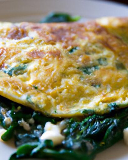 Wholesome Spinach and Feta Omelette: A Savory Delight