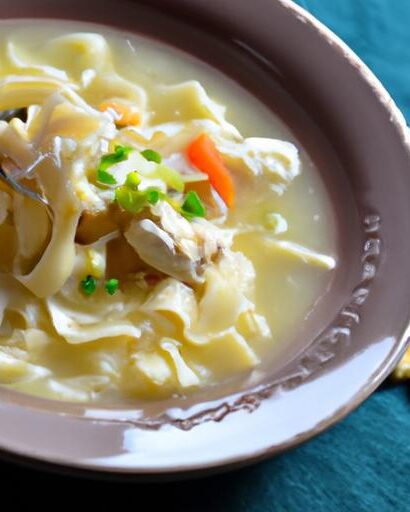 Warm Up with This Creamy Chicken Noodle Soup Delight