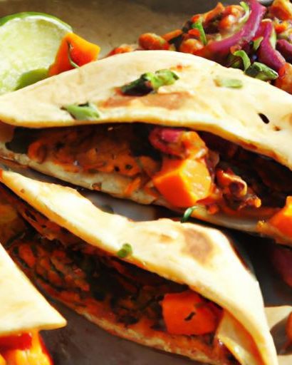 Hearty Vegetarian Quesadillas with Black Beans & Sweet Potato