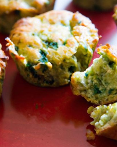 Savory Mini Spinach and Cheese Muffins: Bite-Sized Delights