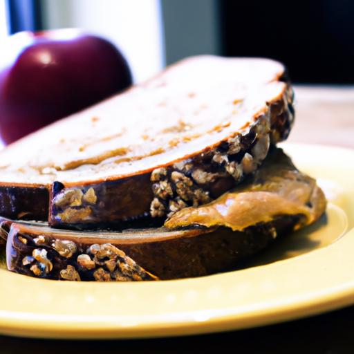 Crunchy Delight: The Perfect Peanut Butter & Apple Sandwich