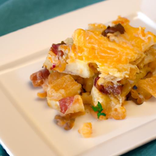 Golden Layers: Egg & Cheese Tater Tot Casserole Delight