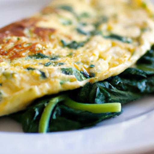 Wholesome Spinach and Feta Omelette: A Savory Delight