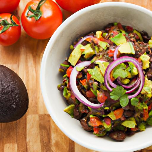 Zesty avocado & Black ​Bean Salsa: A flavorful Fiesta Treat