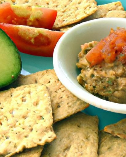 Avocado & Salsa on Whole Wheat Crackers: Nutritious Bites