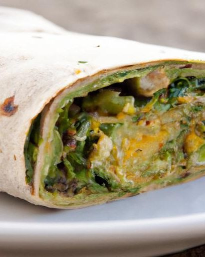 Energize Mornings with a Protein-Packed Egg & Spinach Burrito