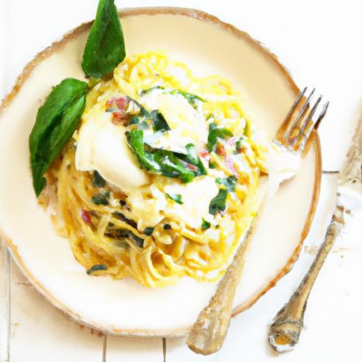 The Silkiest Vegetarian Spaghetti Carbonara You’ll Love