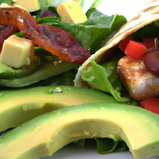 Savor Low-Carb Pesto Chicken & Avocado Bacon Wraps Delight