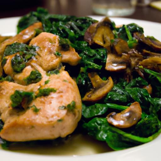 Flavorful Sautéed Chicken with Garlic-Infused Spinach Twist