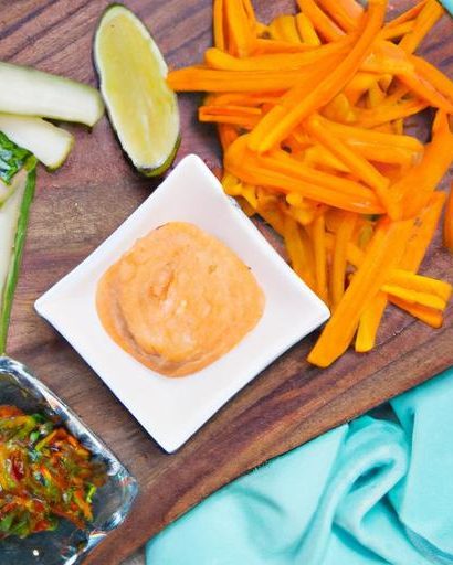Crunchy Carrot Sticks Meet Creamy Guacamole: A Perfect Pairing