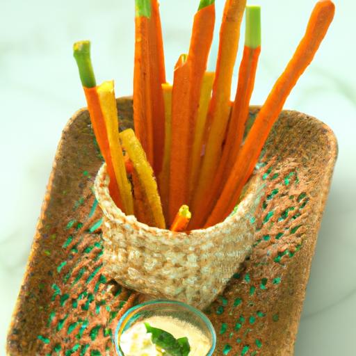 Crunchy Carrot Sticks ⁣Paired with ‌creamy Guacamole Delight