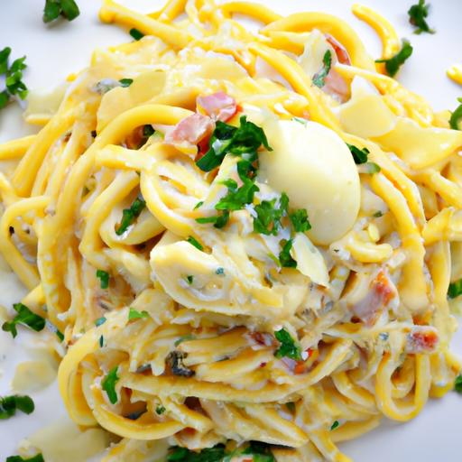 Twist on Tradition: A Flavorful Vegetarian spaghetti Carbonara
