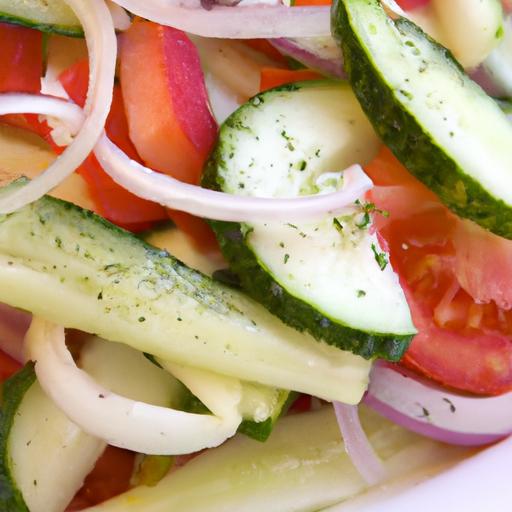 Fresh & Zesty: Easy Recipe for Cucumber Tomato Onion Salad