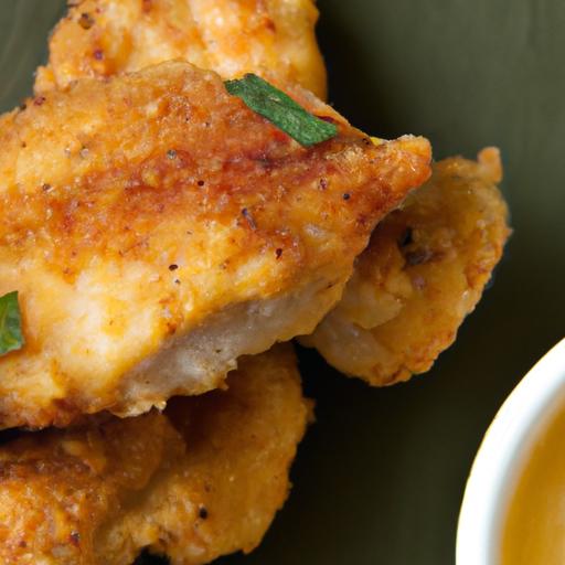 Crispy Chicken Tenders‍ Perfectly Paired with Honey Mustard