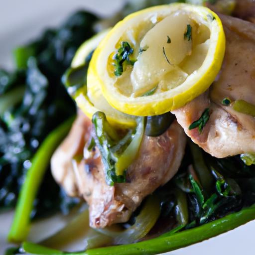 Flavorful Sautéed Chicken with Garlic-Infused ‌Spinach Twist