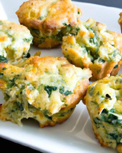 Tiny Greens Delight: Easy Mini Spinach & Cheese Muffins