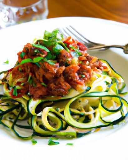 Twist on Tradition: Zucchini Noodles with Savory Bolognese