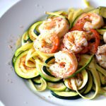 Savor Keto Garlic Shrimp with Zucchini Noodle Lunch