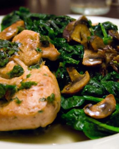 Flavorful Sautéed Chicken with Garlic-Infused Spinach Twist