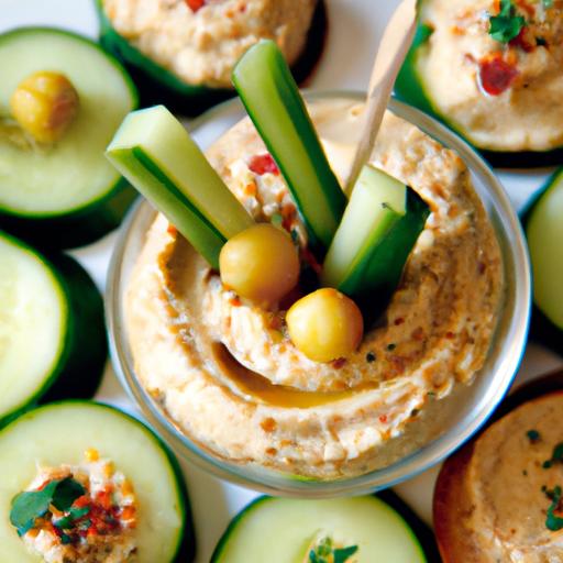 Fresh ⁢& Flavorful: How to Make Perfect Cucumber Hummus ⁣Bites