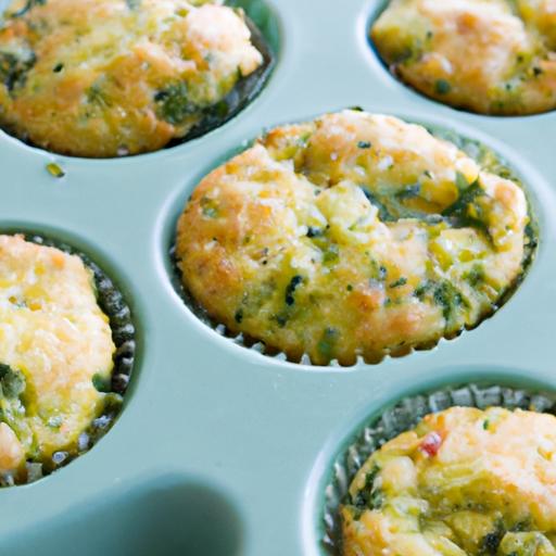 Tiny Greens Delight: Easy Mini Spinach & Cheese Muffins